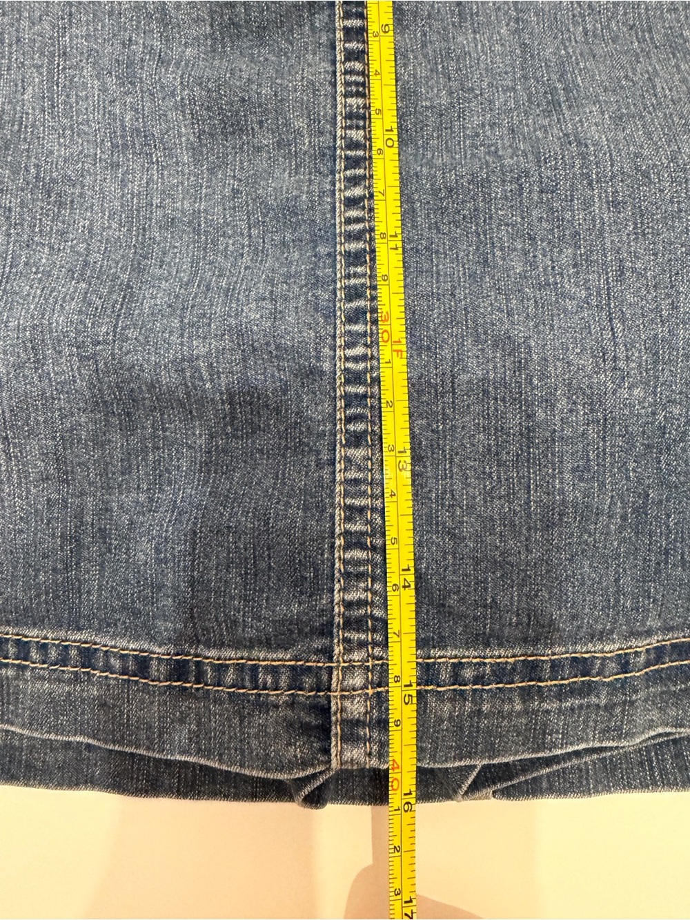 VINTAGE 90s ST JOHNS BAY Denim Skort - Picture 8 of 9